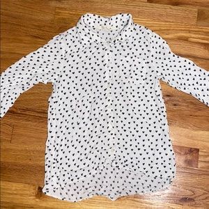 H&M white button up